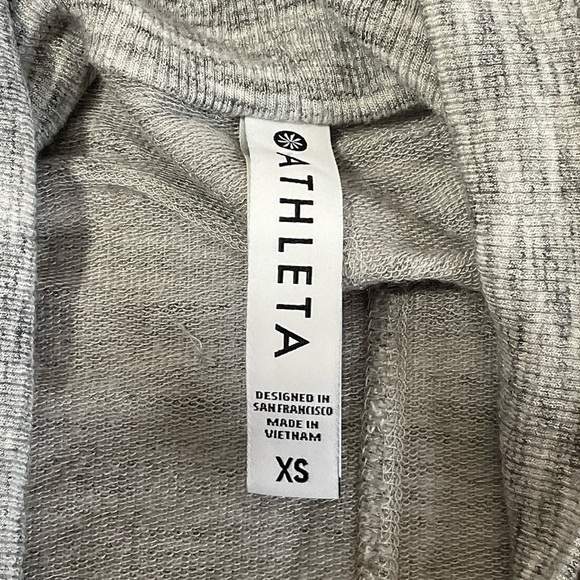 Athleta Womens light Gray Size Xtra Small Open Front Long Sleeve Cardigan - Picture 7 of 14